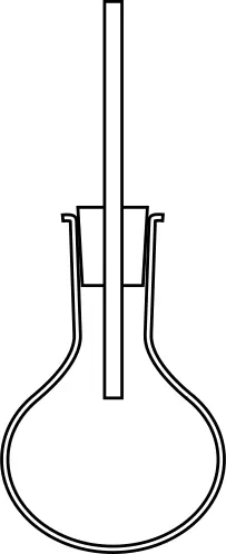Vector illustration of round bottomed flask