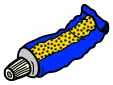 Yellow and blue tube line art vector image