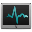 Vector drawing of heartbeat monitor screen