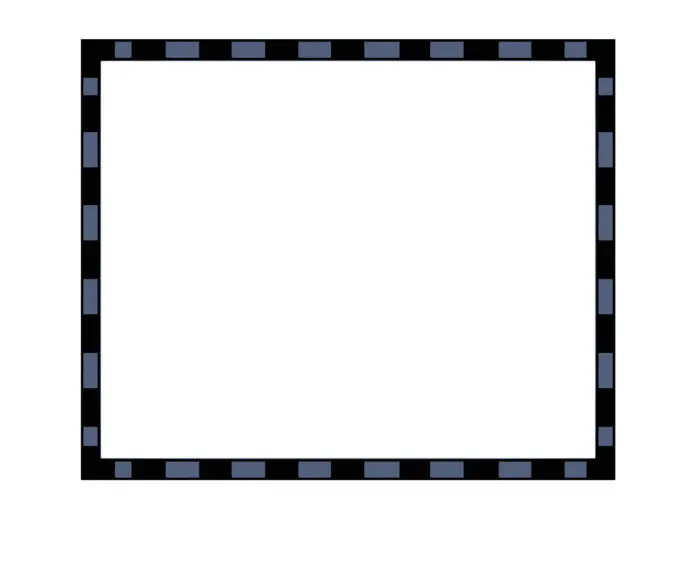 Black and blue rectangular border vector illustration