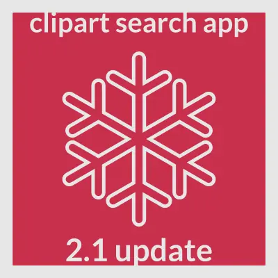 Vector graphics of idea for clipart search app