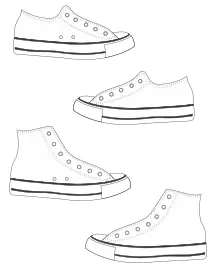 Keds shoes and boots vector image