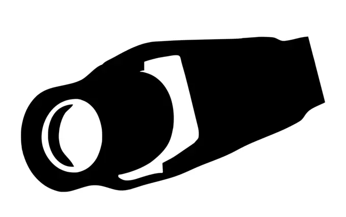 Slim security camera icon vector clip art