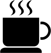 Hot coffee pictorgram vector image