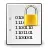 Encrypted document yellow sign vector clip art