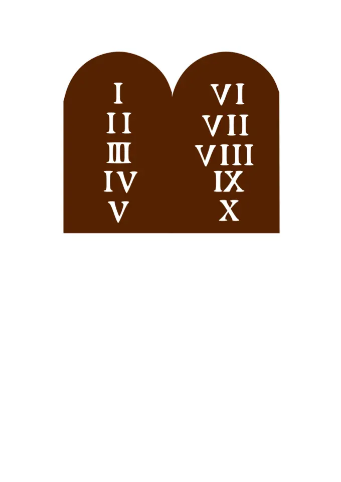 Ten Commandments board vector image