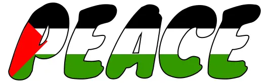 Peace for Palestine Vector Decal