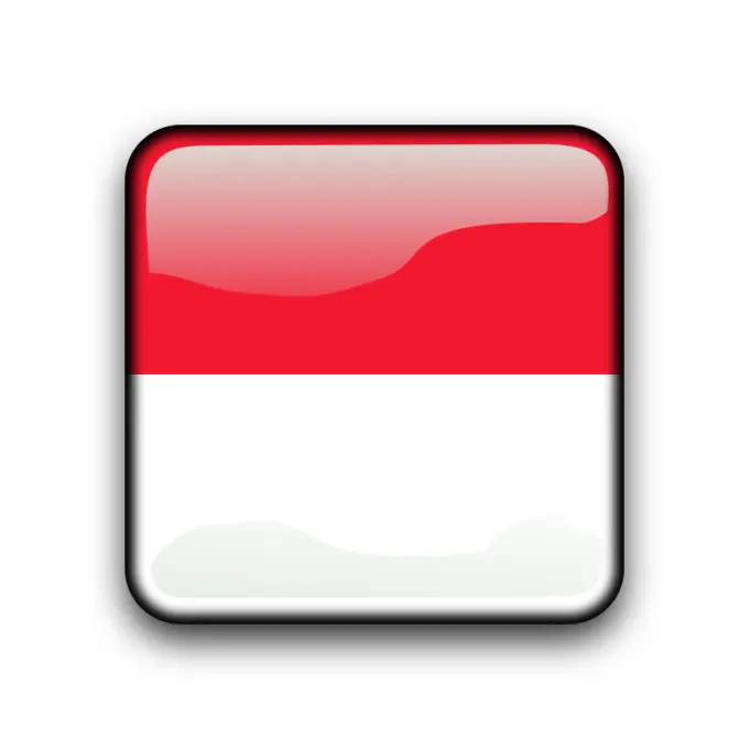 Monaco flag vector