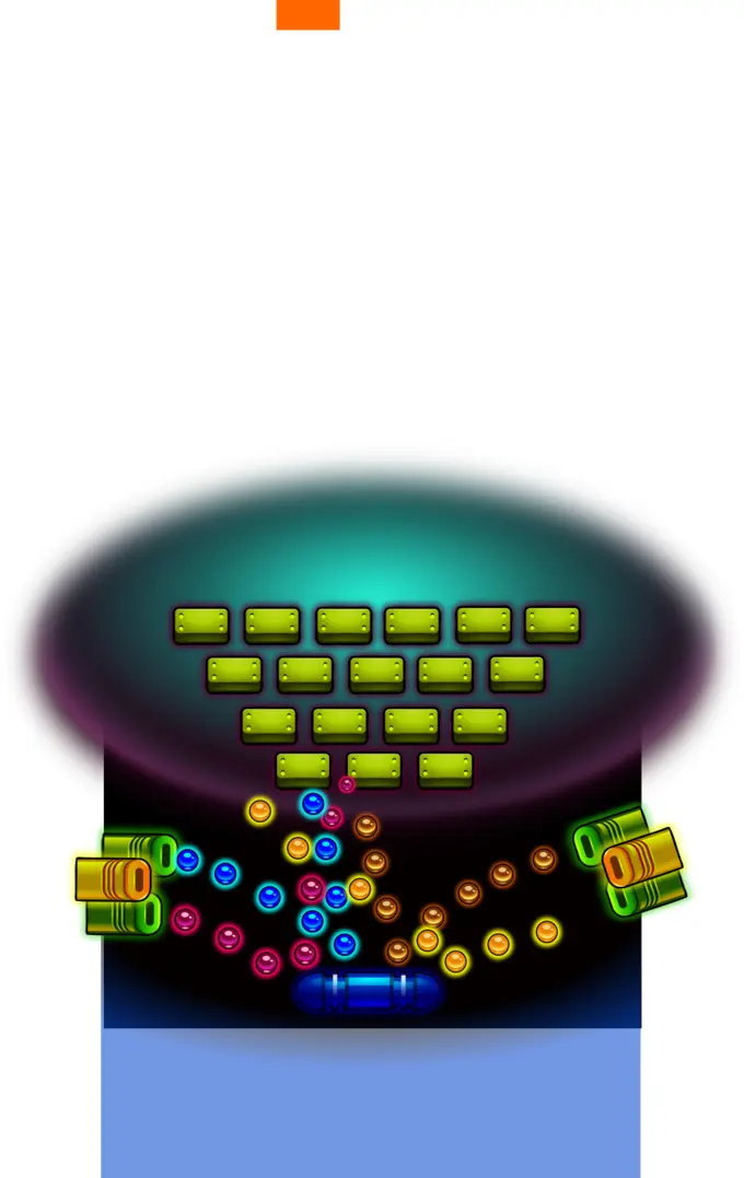 Vector image of computer game graphics shooter