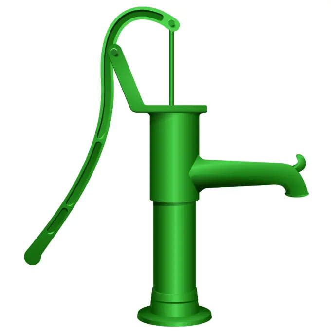 Vector graphics of water pump
