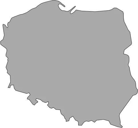 Map of Poland vector illustration