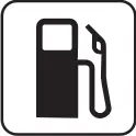US National Park Maps pictogram for a gas station vector image