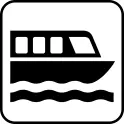 US National Park Maps pictogram for a boat port vector image