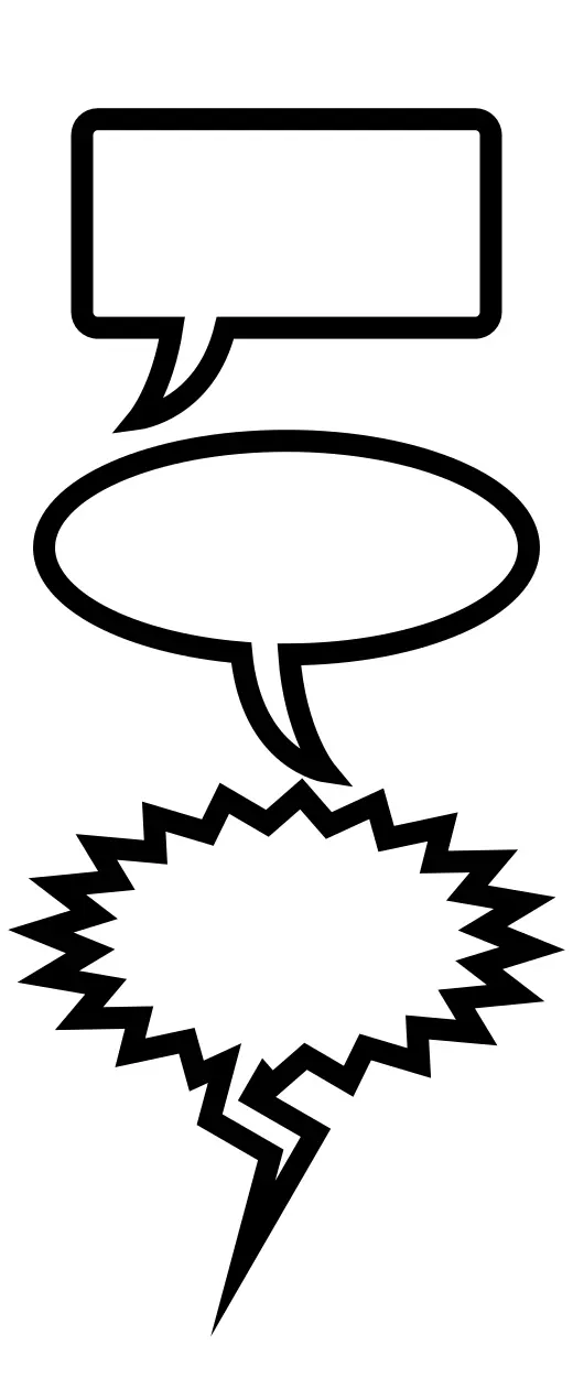 Speech bubbles selection vector image