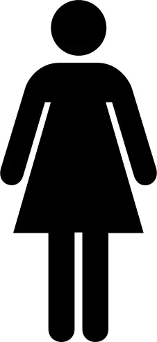 Women's toilet sign vector image