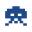 Space invaders pixel art icon vector image