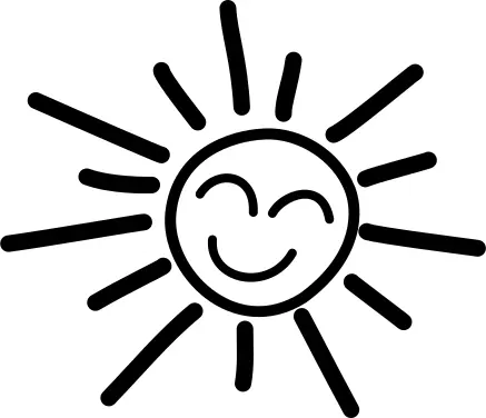 Happy sun vector graphics