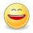 Laughing smiley face icon vector image