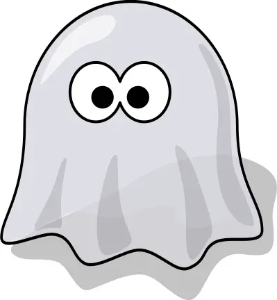 Cartoon ghost vector image