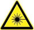 Radioactive hazard warning sign vector image