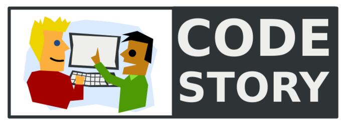 Code Story logo vector image
