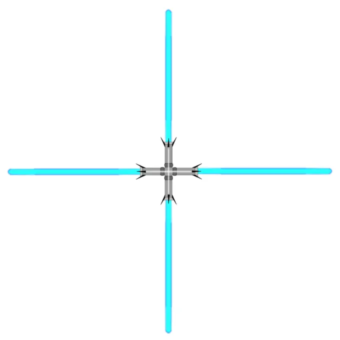 Lightsaber vector drawing