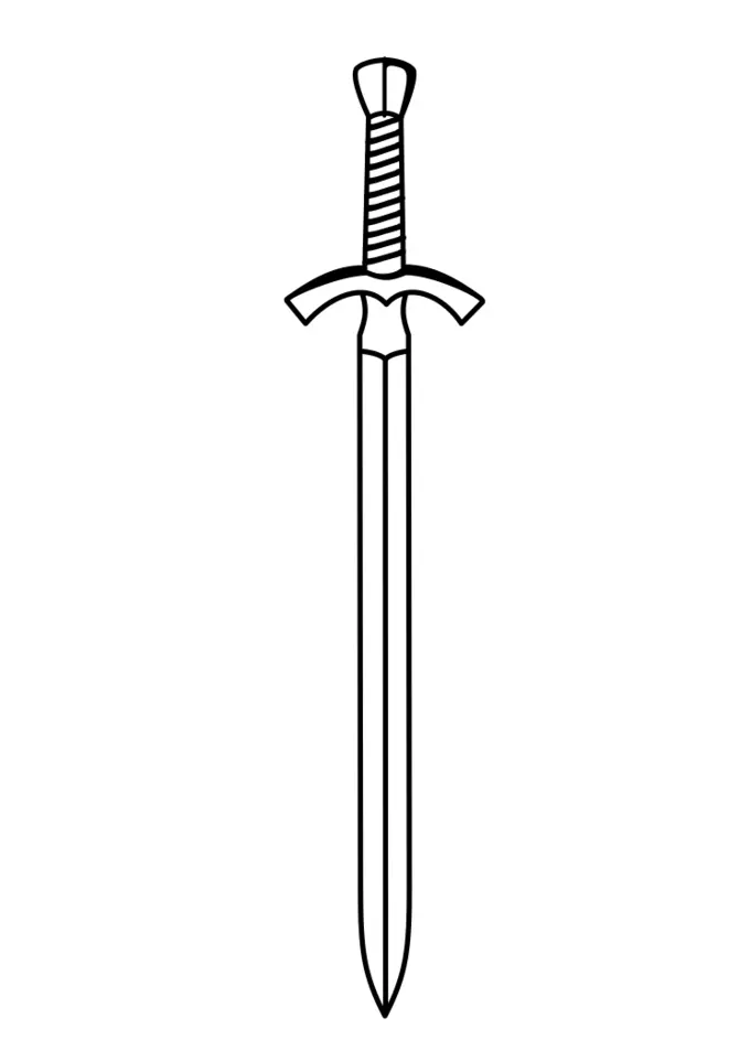 Two-edged sword vector image