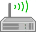 Wireless router icon vector illustration