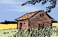 Vector graphics of barn