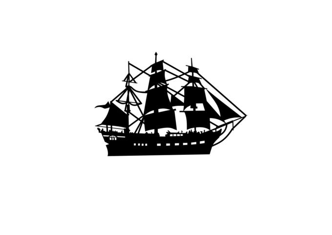 Tall sailing ship vector image