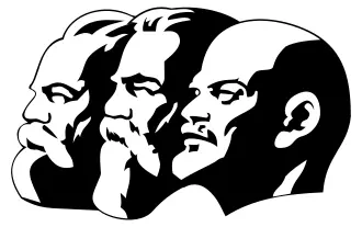 Marx, Engels and Lenin portrait vector image