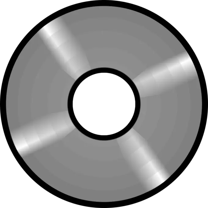 Optical disc vector image