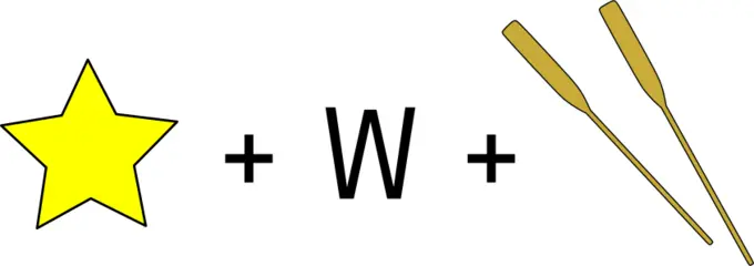 Star Wars movie rebus vector image