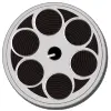 Film reel vector drawing