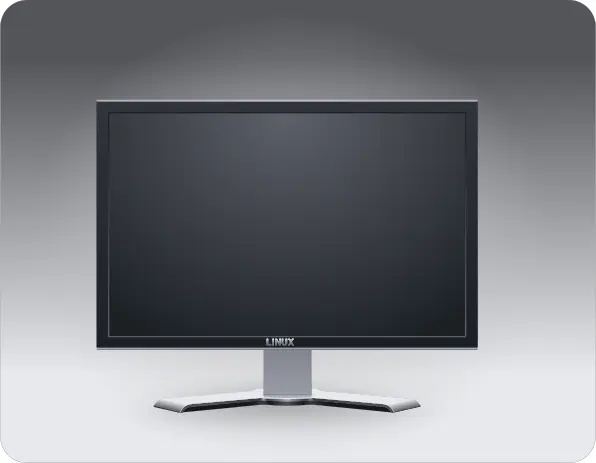 Computer monitor vector illustration