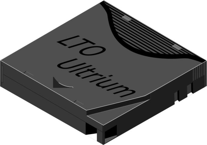 LTO tape vector image