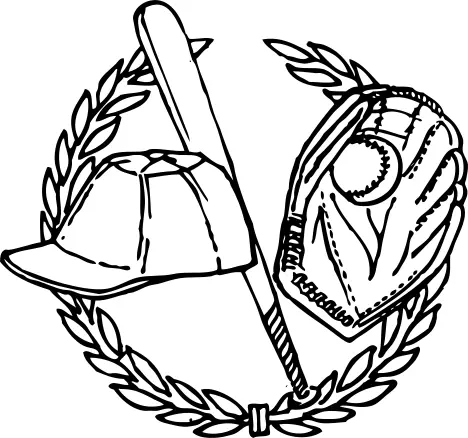 Baseball crest vector image