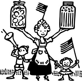 Family candies party vector image