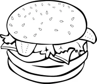 Vector graphics of a burger