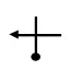 Left at cross roads TSD vector sign