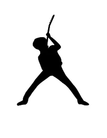 Vector silhouette illustration of Thin Lizzy