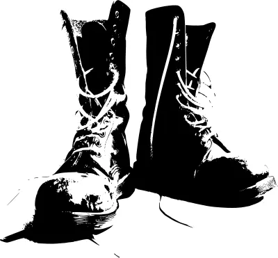 Black boot vector clip art