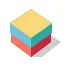 Vector image of a color box