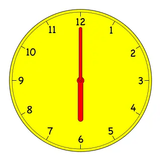 Analogue clock vector graphics