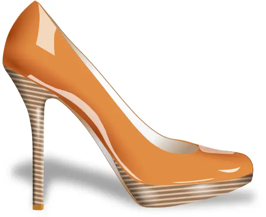 Vector image of woman's shoe