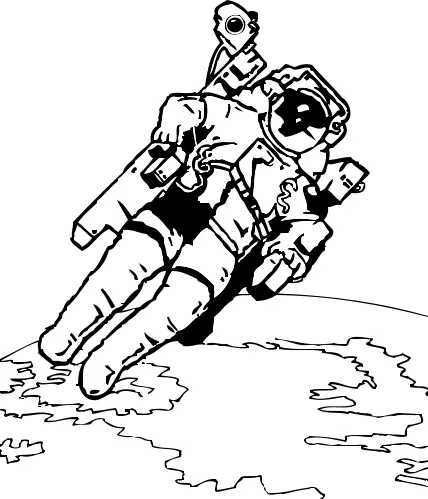 Spacewalk vector image