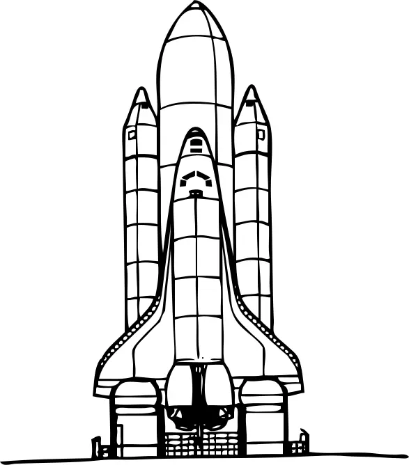 Space shuttle vector image