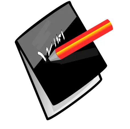 Pencil and note pad vector image
