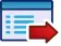 Forward or right red vector icon