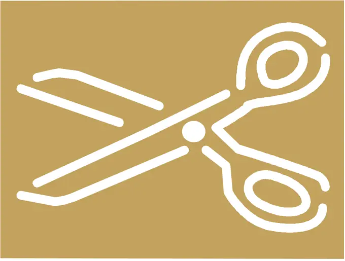 A pair of scissors vector icon